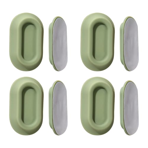 Support adhésif en silicone pour télécommandes : lot de 4 organiseurs muraux compacts vert
