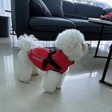 PcEoTllar Wasserdichter Hundemantel für kleine Hunde, warme reflektierende Jacke mit Geschirr für den Winter, Ski-Kostüm, Baumwolle, Hundepullover