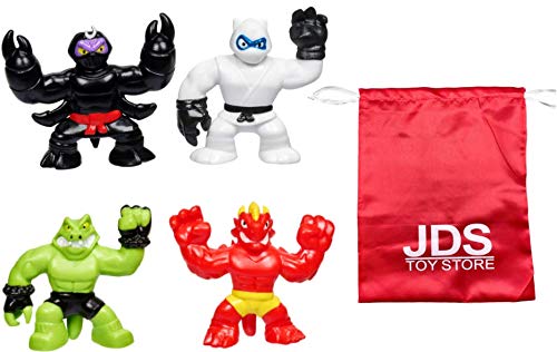 Goo JIt Zu Minis Versus Pack, Pantaro VS Scorpius and Blazagon vs Rock Jaw with JDS Toy Store Carrying Bag