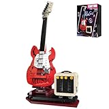 HJPLPXH Rock Guitar Music Interactive Building Block Set, Bluetooth Function for All Music Lovers, Kids and Adults