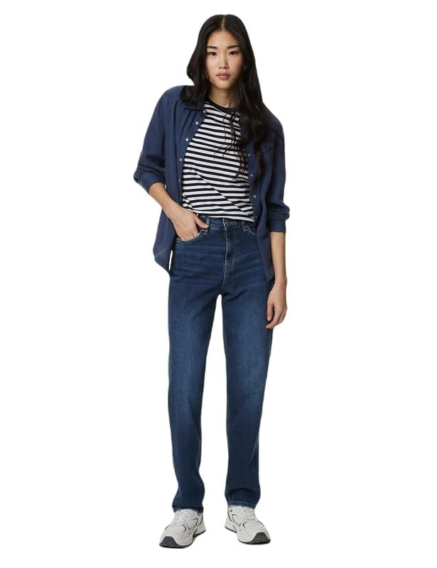Womens Light Wash High Rise Boyfriend Fit Jeans-image-27