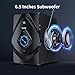 Bobtot Home Theater System Wireless Rear Satellite Speakers 800W 6.5inch Subwoofer 5.1/2.1 Channel Surround Sound Systems with HDMI ARC Optical Bluetooth Input