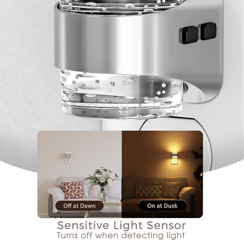 Image of Briignite Night Light Dimmable Night Lights Plug Into Wall w /Bubble Design | 2 Pack 3000K /4000K /5000K & 3 Brightness Levels for Baby Nursery Hallway Bathroom Kids Room, 3CCT