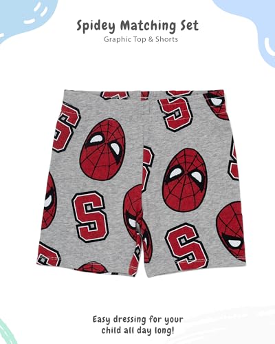 Image of Marvel Spider-Man Toddler Boys Tank Tops & Shorts Outfit Set, All-Over Graphic Print, 2-Piece