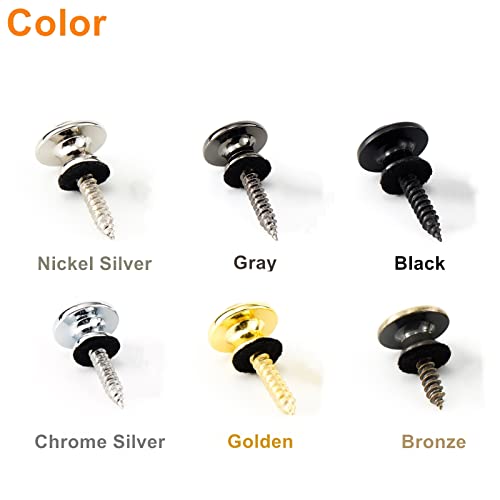 Miwayer BMG Guitar Strap Locks Ukulele Straplock Bass Strap Buttons Metal Strap Retainer System thumb #7