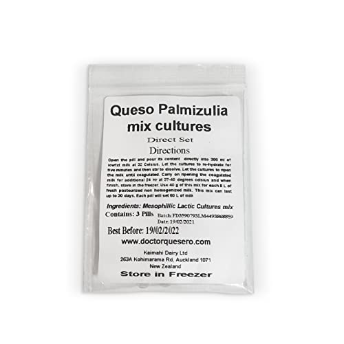 Mezcla de Cultivos Lacticos para Queso Venezolano tipo Palmita/Palmizulia. Make your own Pamita/Palmizulia Cheese