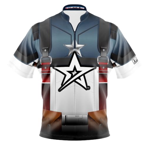 Logo Infusion I AM Bowling Jersey Short Sleeve Sash Collar 1561-RG Made in USA ROTO Grip (L) Multicolored