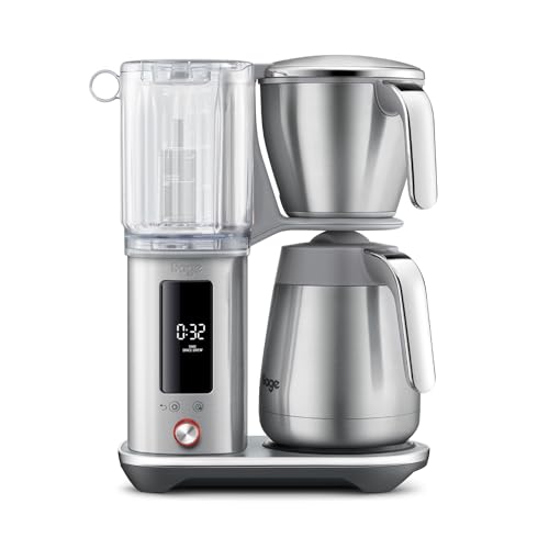 Sage - The Luxe Brewer Thermal One Touch Crafted Coffee - SCA Golden Cup Programmable Dual-Wall Thermal Carafe Cone & Flat Bottom Filters 1.77L Removable Water Tank