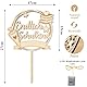 Tortendeko Einschulung mit Lichterkette, Endlich Schulkind Cake Topper Holz, Kuchendeko Schulanfang für Schulkind 2025 Mädchen Junge, Einschulung Deko