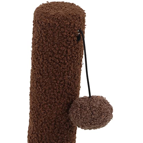 HEEPDD Poste de arranhão para gatos, arranhador vertical de sisal de gato de pelúcia interativo pólo