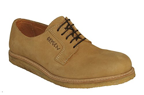 Chaussures à lacets en crêpe haut de gamme Oxygen Oxford homme marron camel 40 2/3