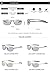 FEISEDY Classic Polarized Photochromic Sunglasses safety glasses for Men Women B2444