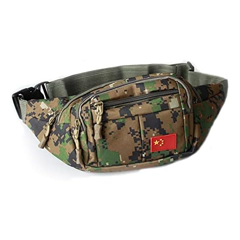Bum Bag,Camo Bumbag Camouflage Belt Bag Waist Bag Fanny Pack Fabric Nylon Money Belt for Men Boys Running Hiking Travel Sports Cover