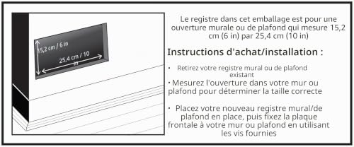 Decor Grates SP610W Scroll Design Registre de Plancher, Finition Laiton Brillant, 6x10 inches – vue 3