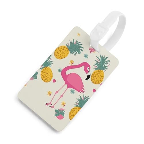 Porte-bagages flamant rose ananas pour valises et sacs de voyage