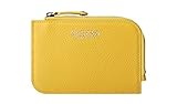 最安!カード入れ コインケース (YELLOW) HANSMARE SLIM COIN&CARD WALLET 小銭入れ 天然牛革 コインウォレット コイン財布 スリム 薄型 牛革 ウォレット レディース財布