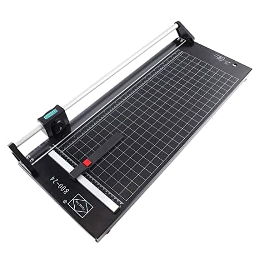 US Stock - 24 Inch Manual Precision Rotary Paper Trimmer, Sharp Photo Paper Cutter, Rotary Paper Cutter Trimmer