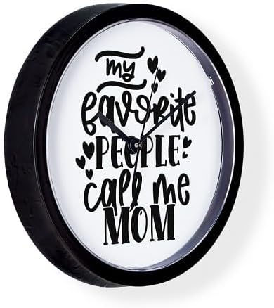 CafePress My Favorite People Call Me Mom Sweet Mother's Day 10" Wall Clock for Livingroom, Kitchen, or Office