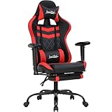PC Gaming Chair Ergonomic Racing Office Chair E-Sports Adjustable Computer Chair with Headrest...