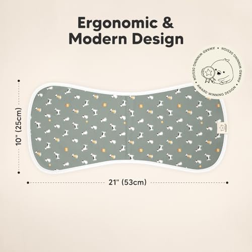 Image of Organic Burp Cloths Baby Boy & Girl - 5-Pack Super Absorbent Cotton Burping Cloths for Babies, Soft & Plush Newborn Spit Up Rags, Infant Towels for Milk Spit Up, Unisex, Large 21 inch x 10 inch (Pets & Paws)