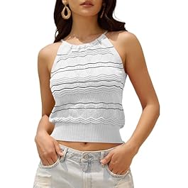 ZAFUL Womens Halter Crochet...
