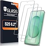 firtstnow 3 Pack Screen Protector for Samsung Galaxy S25 6.2 Inch, 9H Tempered Glass, Ultrasonic Fingerprint Unlock, Case Friendly Tempered Glass Screen Protector for Samsung Galaxy S25