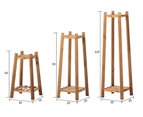 Image of Beauty Panda Teak Wood Multipurpose Plant Stand | 6 Tier Display Plant Stand | Indoor Outdoor Planter Display Shelving (Natural Wood)