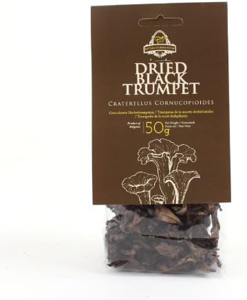 Dried Black Trumpet Mushrooms | 50 Gr. / 1.7 Oz. Vegan, Vegetarian, Kosher & Gluten Free | InterGourmandise
