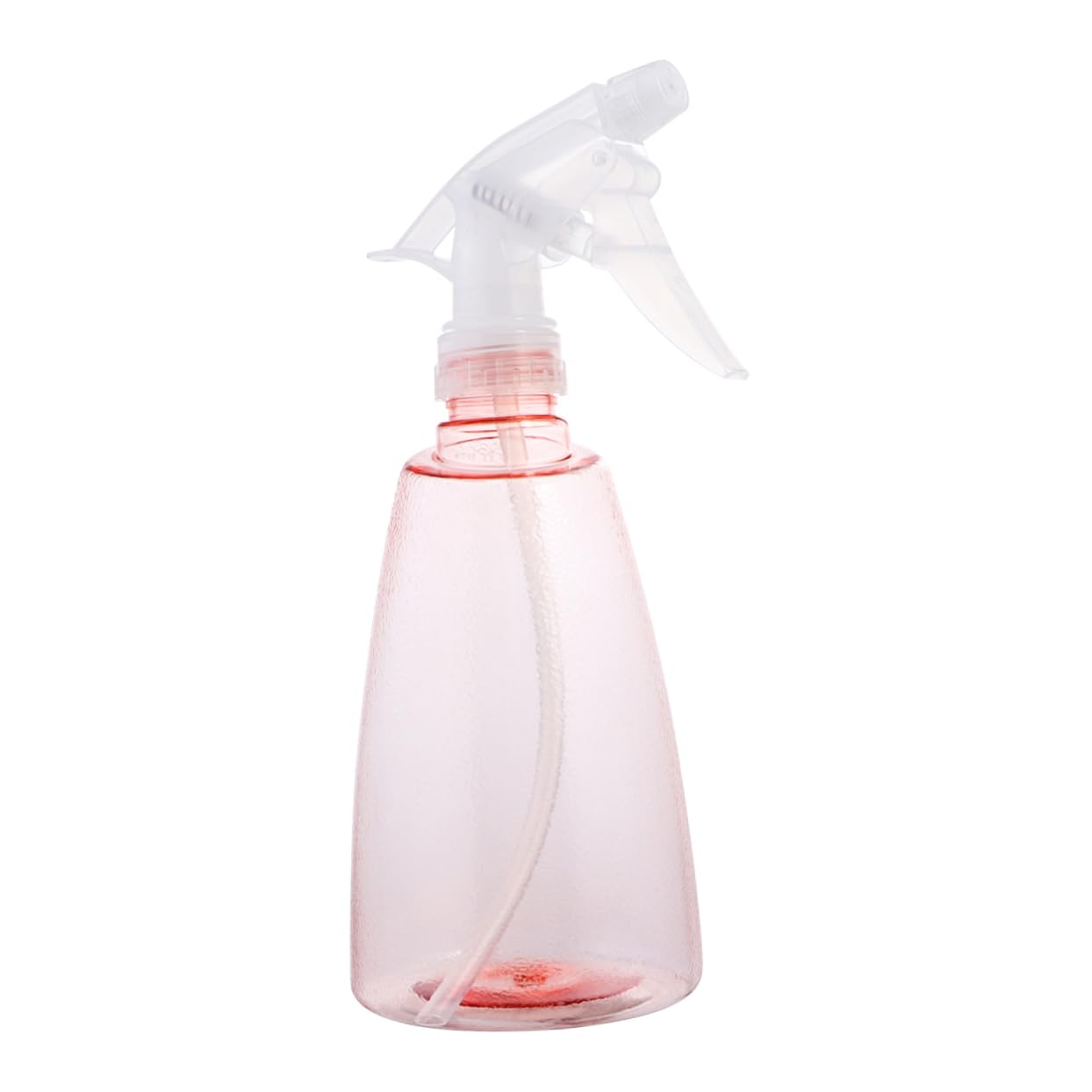 Botella pulverizadora rosa con gatillo ergonómico de plástico recargable 8