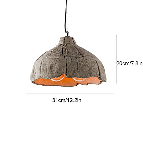 Suspension en ciment artisanal et plafonnier rétro chic - 4