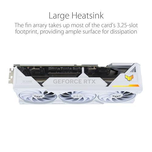 Image of ASUS TUF Gaming NVIDIA GeForce RTX 4070 Ti Super White OC Edition Gaming Graphics Card (PCIe 4.0, 16GB GDDR6X, HDMI 2.1a, DisplayPort 1.4a)