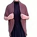 Knitted Shawl Coat, Fashion Hollow Out Cardigan,Multifunctional Warm Knitted Crochet Scarf Wrap with Fall and Winter (Purple,One Size)
