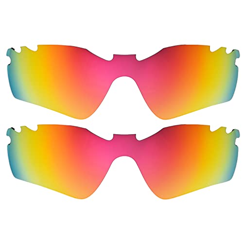 Verres polarisés Oakley Radar Path ventilés anti-buée rouges pour le sport