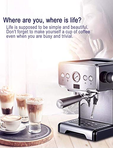 TEHWDE Filterkaffee Espresso-Kombinationsmaschinen 15Bar Schaummaschine Kaffeemaschine Elektrische Espressomaschine… – Bild 3