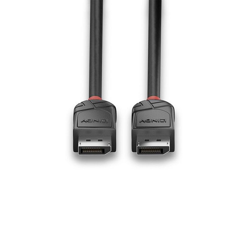 Lindy 36517 2m DisplayPort 2.1 54G Cable, Black Line