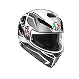AGV Casco Moto Integral K-3 SV AGV E2205 Multi plk, Proton Negro/Silver, Talla L