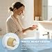 Imagen de FTISSLY 3 Pack Dispensador Gel y Champu Ducha de 500ml Dosificador Jabon Baño de Plastico Pet Blanco y Madera Jabonera Baño Botes para Champu y Acondicionador Rellenables Bomba Anti-Goteo Sin Oxido