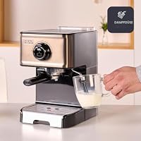 BLACK+DECKER BXCO1200E - Espressomaschine, 15 Bar, 1.200W, Thermoblock-Schnellerhitzung, Milchaufschäumer, gemahlener Kaffee oder Kaffepads, Edelstahl, schwarz – Ansicht 3