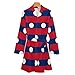 Lao Laos Flag Fashion Mini Womens Robe With Belt Soft Nightgown Long Sleeve Bathrobe Loungewear S