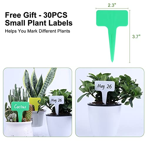 Auory Multi-Size Plant Saucer Set, Durable Thick Plastic Flower Pot Drip Trays, Suitable For Indoor And Outdoor Gardens (8 Pieces In Total, Black) #TOP6