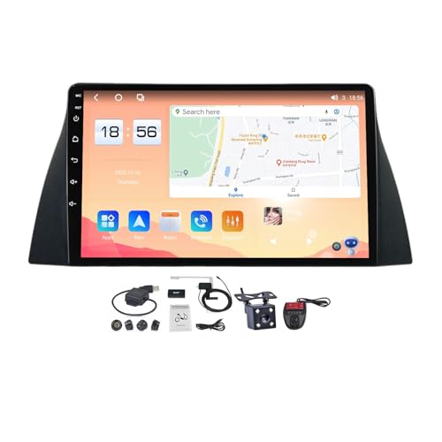 Generico Autoradio Android 12 da 9'' per Chery Tiggo T11 2005-2013, Ricevitore 2 DIN da Incasso con Navigazione, CarPlay, Android Auto, Radio FM/AM, Controllo vocale, Streaming Audio