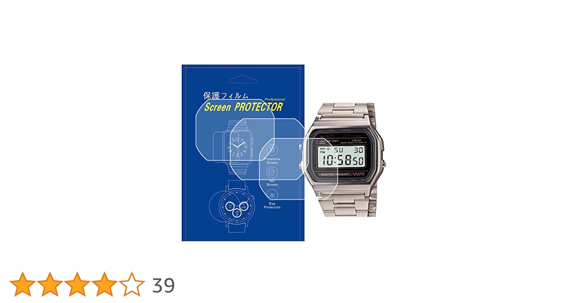 Amazon.co.jp: 【3枚入】For A158/ A159対応腕時計用液晶TPU保護