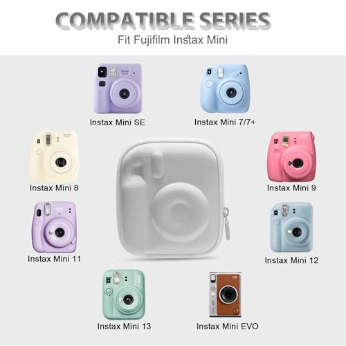 Funda rígida XANAD para cámara Instax Mini blanca miniatura 4
