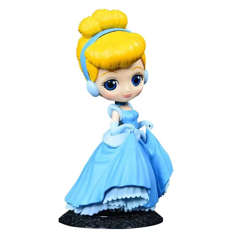 Polyvinyl Chloride Cinderella (Disney) Action Figure Special Edition Action Figure for Car Dashboard, Decoration, Cake, Office Desk & Study Table (Pack of 1, Height-16Cm)