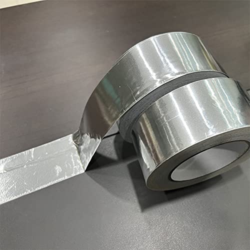 Image of Aluminum Foil Tape, 2 Inches x 55 Yard Multi-Functional Silver Tape Very Suitable for HVAC Air Pipe Maintenance