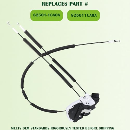Image of Door Lock Latch Actuator Assembly Rear Left Side Compatible with 2008-2013 Infiniti FX35 FX37 FX50 2014-2017 QX70 Replaces 82501-1CA0A 825011CA0A