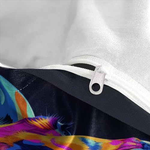 Housses de couettes microfibre zip pour lit qui glisse