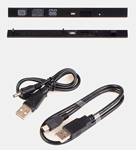 Caja externa USB 2.0 para unidad óptica SATA 9.5mm miniatura 4