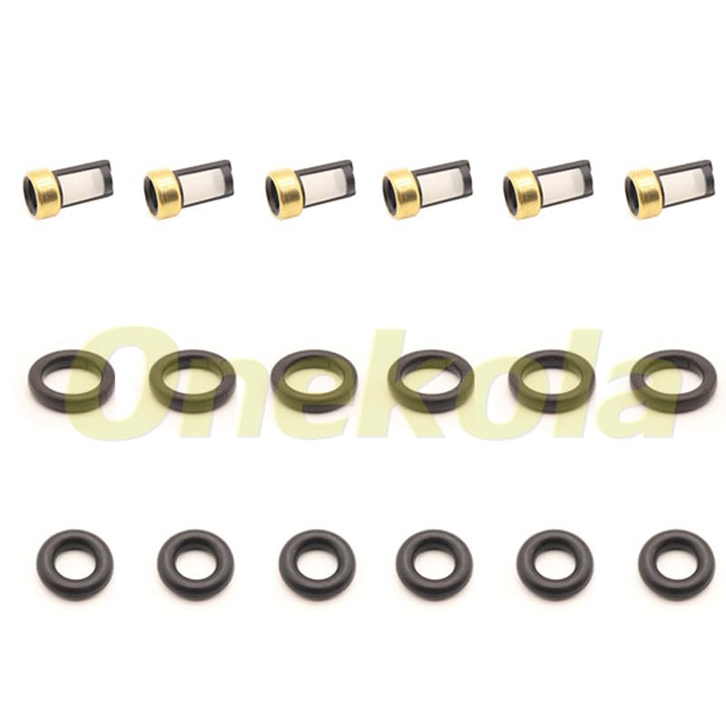Fuel Injector Seal O-Ring Kit Seals Filters for 2001-2006 for BMW 3.0L L6 1439800 13537546244 7546244 - (Color: 20 Piece Set)