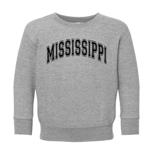 Arch Mississippi Kids Sweatshirt Toddler 3T Heather Grey
